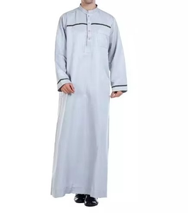 Thobes pour hommes, manches longues, manches longues, vêtements islamiques classiques de qualité supérieure, vente en gros personnalisée, coton, vêtements d'été, taille adulte, séchage rapide - Product Image 4