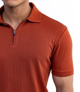 Última calidad, perfecto para el uso diario y el atuendo, cuello vuelto con cremallera, Color naranja, logotipo personalizado, comodidad ligera - Product Image 4