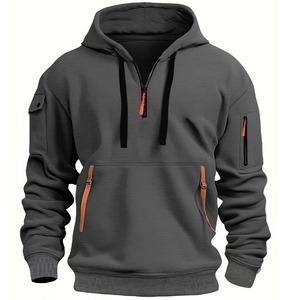 Basics Cotton Blended Fleece Pullover Hoodie para hombres Otoño Impresión digital Regular Fit - Product Image 2