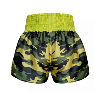 Pantalones cortos de boxeo para hombre Muay Thai MMA de calidad OP, bañadores de lucha de artes marciales transpirables, pantalones cortos de entrenamiento de Color negro - Product Image 6