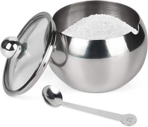 Azucarero de acero inoxidable, diseño simple, lujoso, saludable, botella de acero inoxidable al mejor precio bajo al por mayor - Product Image 1