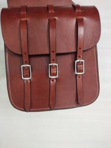 ADEEFA - Bolsas de Cuero Genuino Resistentes para Silla de Montar, para Viajes al Aire Libre, Almacenamiento, Diseño Occidental Clásico, Ecológicas, India. - Product Image 4