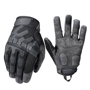 Gants de moto d'hiver unisexes sur mesure, respirants, en cuir sport avec poignées et fonction tactile, taille plus - Product Image 1