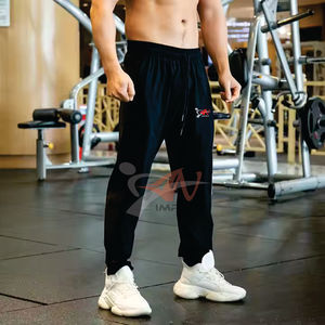 Pantalones de entrenamiento de algodón y poliéster para hombre con logotipo personalizado de alta calidad, pantalones deportivos transpirables de secado rápido para hombre - Product Image 1