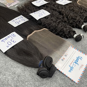 ผมต่อผมมนุษย์ผมเรมี่ยาวธรรมชาติสีดำเวียดนามแบบทอตรงจากเวียดนามแบบมีลูกไม้ด้านหน้าแบบ HD - Product Image 5