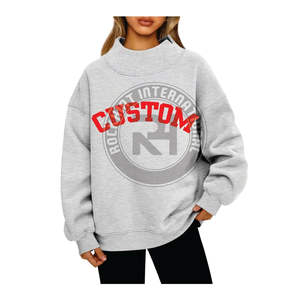 เสื้อฮู้ดผู้หญิงผ้าฟลีซเนื้อนุ่ม สไตล์ลำลอง ไม่หด ไม่ยับ สำหรับฤดูใบไม้ร่วง ลดราคาพิเศษ - Product Image 2