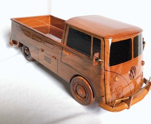 Unisex Antiqued Vintage <b>Wooden</b> Toy <b>Car</b> Handmade Montessori Educational Toys Kids 2-4 Resin Customizable Direct Wholesale Vietnam - Product Image 1