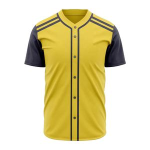 Custom Summer Baseball Jersey Personalized Team Name <b>Number</b> Breathable 100% Polyester High Quality V-neck Men's Sportswear for - Product Image 1