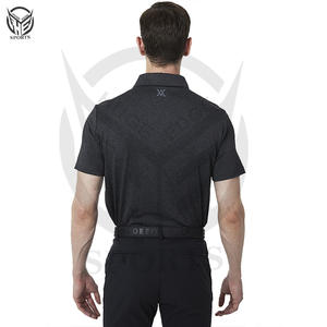 Golf de hombre personalizable de la mejor calidad para Polos de manga corta y patrón sólido hecho de tela de punto con logotipo de marca propia - Product Image 2