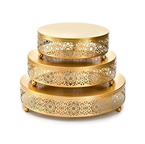 แท่นวางเค้กอลูมิเนียมสำหรับบ้านร้านอาหารวันเกิดเสิร์ฟเค้กโลหะอุปกรณ์ทำขนมแบบวางบนโต๊ะขายส่ง - Product Image 2