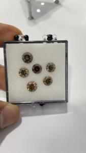 เพชรธรรมชาติสีน้ำตาลเข้มแบบหลวมที่มี1เกวียนความบริสุทธิ์ของ VS-SI สำหรับเครื่องประดับทำเครื่องประดับแฟชั่น - Product Image 2