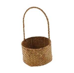 Panier de rangement ménager en rotin 100 % naturel tressé à la main, idéal pour la décoration intérieure et l'organisation de la cuisine – Collection 2026 en promotion - Product Image 1