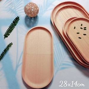 Plateau de service en bois de frêne, couleur naturelle, plateau pour aliments secs, fruits, collations, vaisselle de haute qualité par Vitrapro - Product Image 5