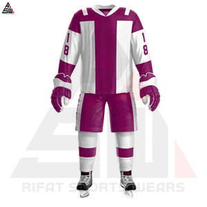 Uniforme de Hockey sobre Hielo de Primera Calidad, 100% Poliéster, Conjuntos Personalizados con Logotipo y Nombre del Equipo, Secado Rápido, Unisex, para Adultos - Product Image 5
