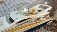 MODÈLE DE BATEAU MODERNE SUNSEEKER 64 / BATEAUX MODÈLES ARTISANAUX / BATEAUX À MOTEUR MODERNES EN BOIS