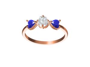 Anillo de compromiso de diamantes chapado en oro de 14 quilates de alta calidad superventas al por mayor diseño elegante certificado por IGI ideal para aniversario - Product Image 4