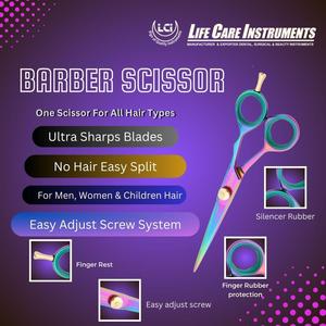 Tijeras de peluquero de alta calidad profesional multicolor de marca personalizada hoja afilada de acero inoxidable japonés nuevo diseño para el cuidado de la belleza - Product Image 4