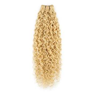 Extensions de cheveux humains vierges russes Remy 12A 3B # Blond platine 60, ondulations naturelles, doux - Product Image 1