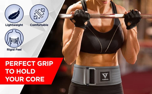 เข็มขัดออกกำลังกายสำหรับฝึกความแข็งแรง ขายดี เข็มขัดยกน้ำหนักไนลอน รองรับหลังสำหรับออกกำลังกายในยิม ล็อคเร็ว เข็มขัดเดดลิฟต์ - Product Image 5