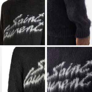 สเวตเตอร์แบบสวมหัวของผู้ชายเสื้อสเวตเตอร์100% คอกลมแขนยาวแบบคลาสสิกสำหรับฤดูใบไม้ร่วงและฤดูหนาว OEM - Product Image 6