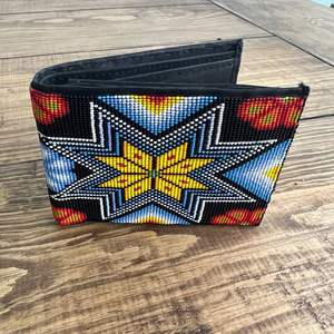 Tribal Handmade Seed Beads <b>Wallet</b> <b>with</b> <b>Zip</b> Closure Vibrant Color Seed Beads Handmade <b>Wallet</b> <b>with</b> Tassel - Product Image 4