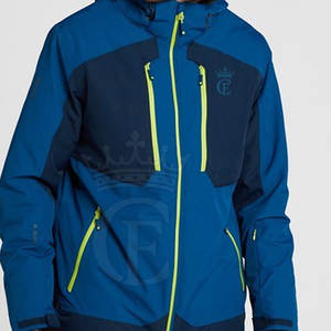 Chaqueta de esquí para hombre superventas diseño personalizado con alta calidad impermeable transpirable manga larga cuello con capucha cierre de cremallera - Product Image 5