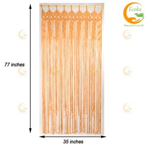 Meilleur design moderne de suspension murale en macramé 100% coton, vente en gros pour la décoration intérieure dans un appartement, une chambre à coucher, une crèche ou une galerie - Product Image 3