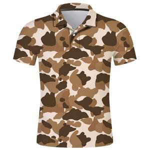 Nouveaux polos imprimés par sublimation pour hommes polos décontractés de qualité supérieure 100% t-shirt polo en gros en coton biologique - Product Image 1