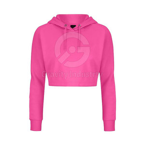 Sudadera con Capucha Corta Personalizada para Mujer, Tallas Grandes, Informal de Invierno, con Logotipo Frontal, Ecológica, Superventas - Product Image 2