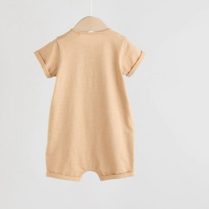 Mameluco de bebé de algodón orgánico, suave, transpirable, respetuoso con el medio ambiente, ropa infantil, venta al por mayor, suministro de fábrica OEM - Product Image 3