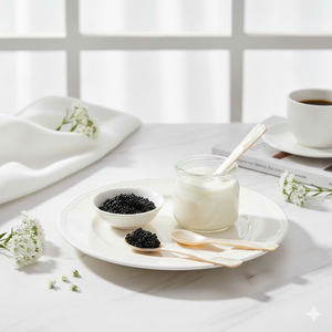 Ensemble de cuillères en nacre sculptées à la main de qualité supérieure, cuillères à dessert en coquille de mer naturelle pour un coffret cadeau de luxe - Product Image 4