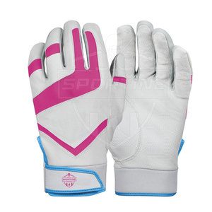 Guantes de Bateo de Béisbol Ambidiestros de Cuero para Hombre, Servicio OEM 2025, Cierre de Velcro, Ecológicos, Ligeros y de Alta Calidad - Product Image 1
