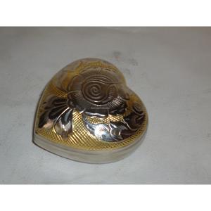 โกศโลหะขนาดเล็กพร้อมขาตั้งสีทองสำหรับทารกขี้เถ้ามนุษย์ของที่ระลึกรูปทรงหัวใจทำจากหินอ่อน - Product Image 4