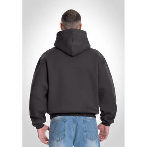 Nouveau sur mesure de haute qualité 100% coton polaire tissu ardoise gris couleur hommes à capuche sérigraphie pull à capuche pour hommes - Product Image 4