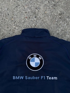 Chaqueta de carreras F1 Vintage de alta calidad, unisex, de poliéster suave, de nailon, con cuello levantado, con cierre de cremallera para motocicleta de invierno - Product Image 4