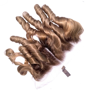 Extensiones de cabello humano vietnamita de color resaltado de pelo fino de bebé hinchable de la más alta calidad, conjunto Frontal y paquetes 2025 - Product Image 4