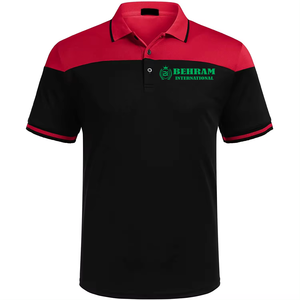 เสื้อโปโลชายสีดำเหลืองแบรนด์ Behram International แขนสั้น ทรงปกติ พิมพ์ลายโลโก้ด้านหน้า สวมใส่สบายๆ ได้ทั้งชายและหญิง สีพื้น - Product Image 4