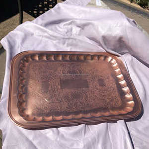 Plateau de service de boisson en métal vintage de haute qualité avec support en acier inoxydable pour hôtels maisons restaurants à prix économique - Product Image 3