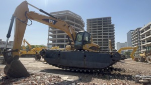 Utilizado para la draga pontón flotante de la excavadora sobre orugas 320C con motor y bomba de alta potencia de excavación - Product Image 5