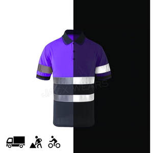 เสื้อโปโลลายเส้นสะท้อนแสงมองเห็นได้ชัดเจนปรับแต่งได้เสื้อผ้ากันน้ำ - Product Image 5