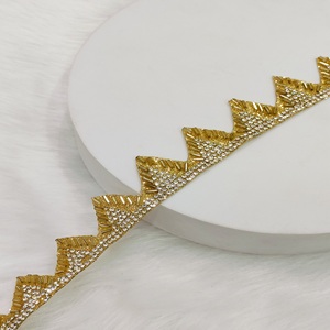 Handmade Jharkhand Premium Lace Border Trim for Sarees Bridal Dresses Wedding Lehengas Boutique Garments <b>Decorative</b> Purpose - Product Image 1