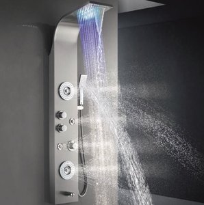 Durable Gold <b>Shower</b> Panel 304 Stainless Steel 6 Function Digital Display Tower System Wholesale OEM JSP01001G Factory Price - Product Image 3