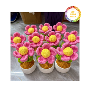 ตุ๊กตากระต่ายงานถักโครเชต์ทำมือคุณภาพสูงสั่งซื้อจำนวนมากสำหรับตกแต่งอีสเตอร์งานแต่งงานงานปาร์ตี้ - Product Image 6