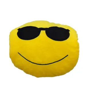 All'ingrosso personalizzato Emoticon cuscino rotondo forma farcita peluche cuscini morbidi regalo peluche qualità bambino peluche cuscino