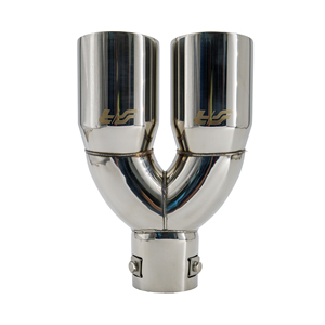 Terminale rotondo diametro 63mm a doppia inclinazione in acciaio inox - Product Image 4