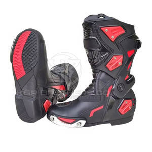 Chaussures de moto durables pour hommes pour les cyclistes de rue avec protection contre les chocs Chaussures de moto de course pour hommes - Product Image 2