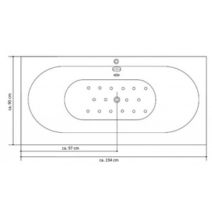 Vasca Idromassaggio da Interno Whirlpool VILLA SOFIA 194 X 90 cm Nera Rettangolare ad Angolo con Riscaldatore, Getti Massaggianti LED e Funzione Massaggio ad Aria - Product Image 3