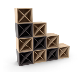 Porte-bouteilles en bois/casier à vin en bois/casier à vin en bambou casier à vin acrylique casier à vin en acier inoxydable petit casier à vin - Product Image 1