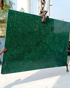 Grande dalle de marbre vert moderne et élégante garantie d'un an finition flammée polie imperméable pour villa de luxe hôpital/appartement - Product Image 2