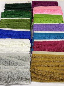 Flecos de borla Chainette de hilo de poliéster brillante de 8 pulgadas y 20CM al por mayor para uso decorativo de cortinas y prendas - Product Image 4